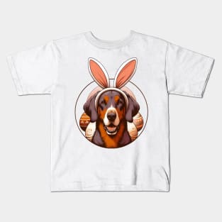 Bavarian Mountain Scent Hound in Bunny Ears Easter Delight Kids T-Shirt